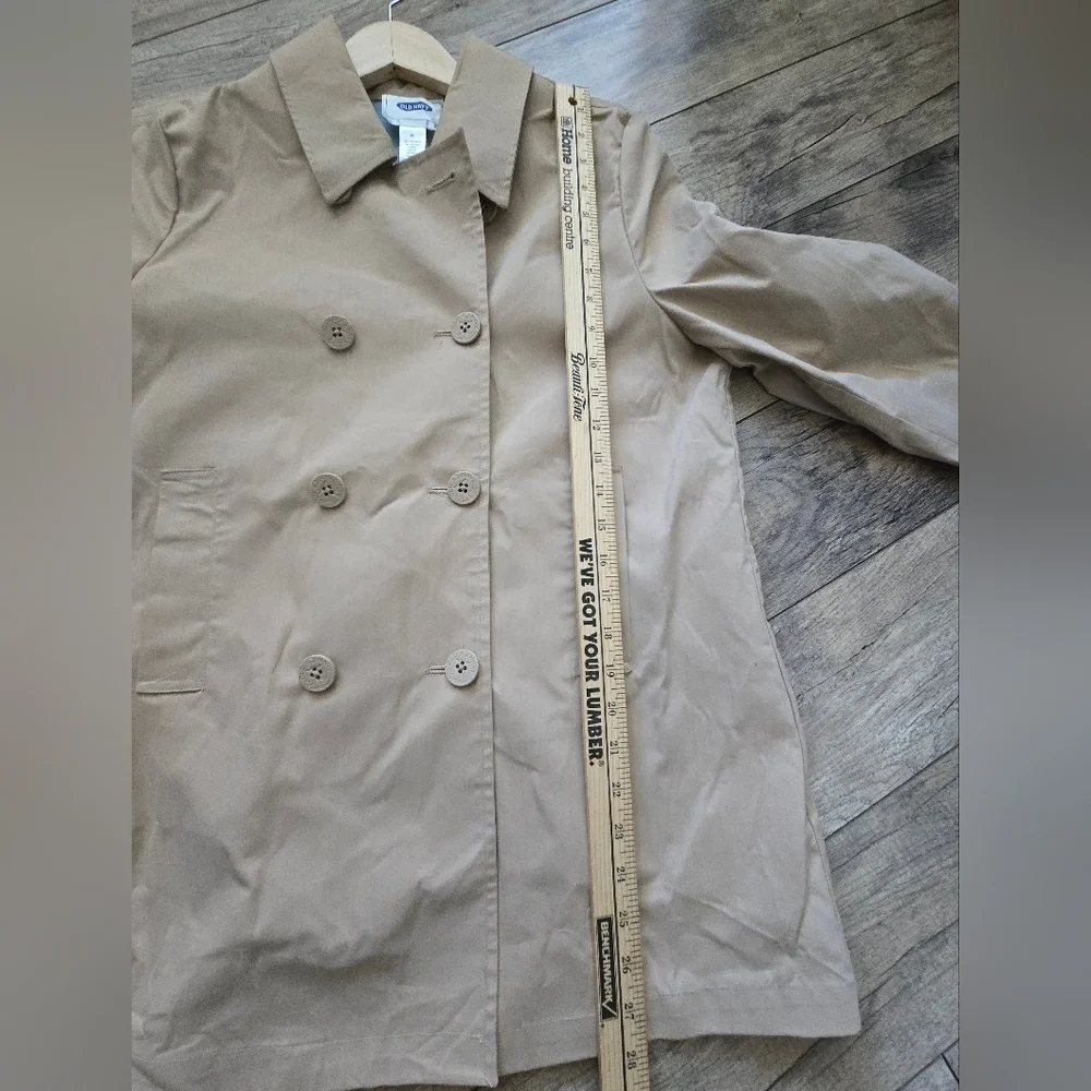 Old Navy Tan Medium Womens Trench Coat, Excellent Condition - Picture 5 of 10